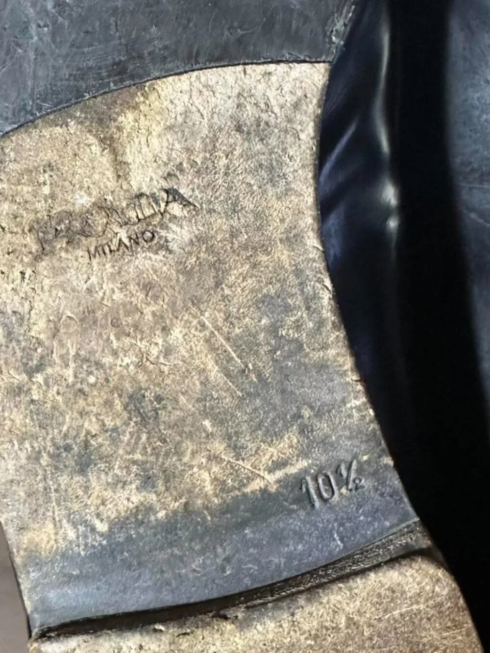 Prada Black Dress Loafers Size 10.5 - Picture 8 of 8